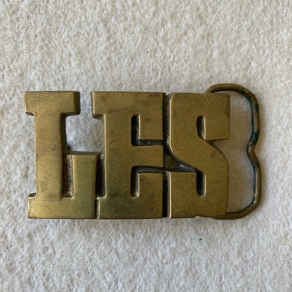 Vintage Solid Brass Name Belt Buckle LES 1970's Lower East Side 173 Taiwan - Picture 1 of 3